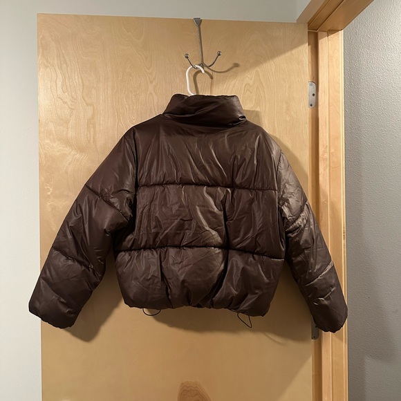 Old Navy brown puffer size medium - Picture 2 of 4